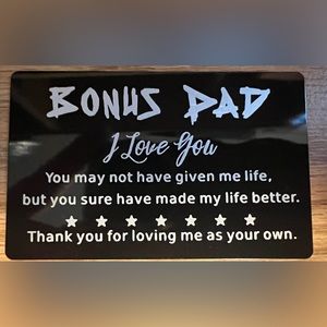 Bonus dad gift- Wallet insert